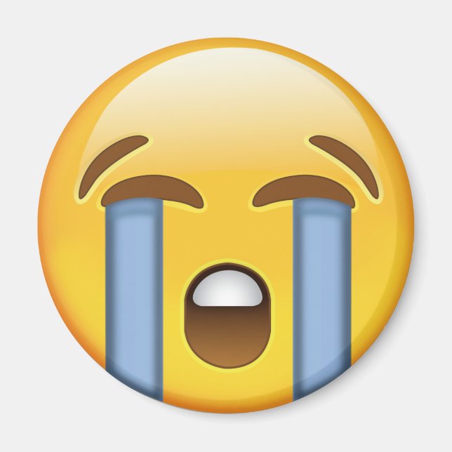 Louly Cry Face Emoji Magnet (Vorne)