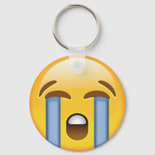 Louly Cry Face Emoji Schlüsselanhänger