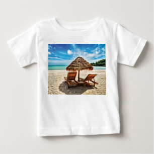 Lounge Chairs Beach throw Pillow Baby T-shirt