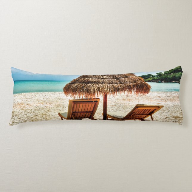 Lounge Chairs Beach throw Pillow Seitenschläferkissen (Vorderseite)