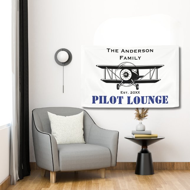 Lounge Coole Luftfahrt Personalisiert Banner (Von Creator hochgeladen)