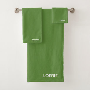 Lounge grüne Farbe Badhandtuch Set