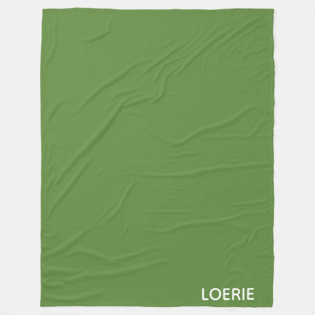 Lounge grüne Farbe Fleecedecke (Vorderseite)