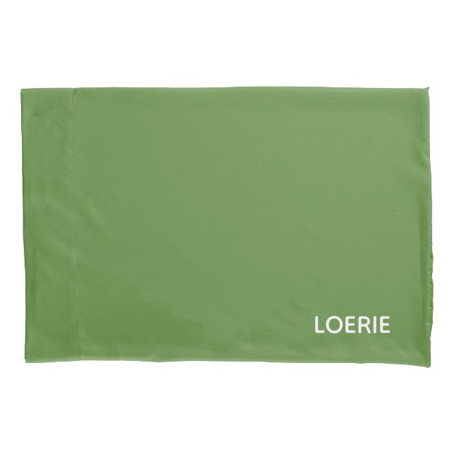 Lounge grüne Farbe Kissenbezug (Vorderseite)