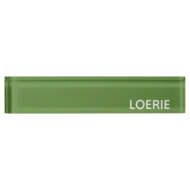Lounge grüne Farbe Namensplakette (Vorderseite)