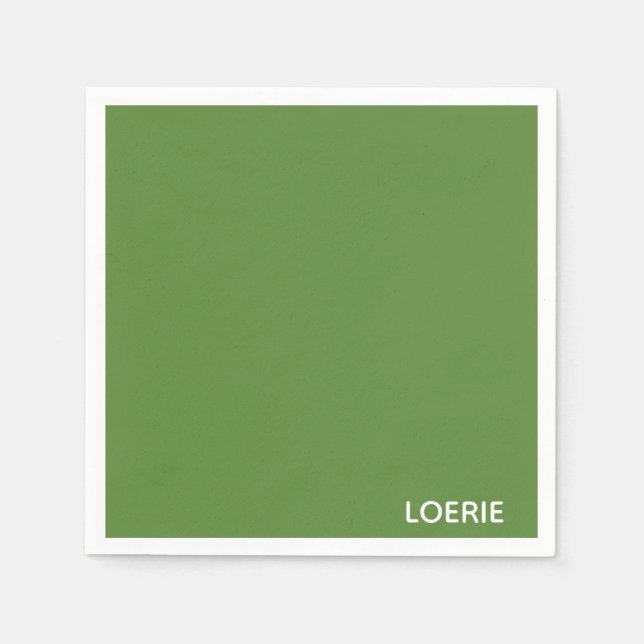 Lounge grüne Farbe Serviette (Vorderseite)