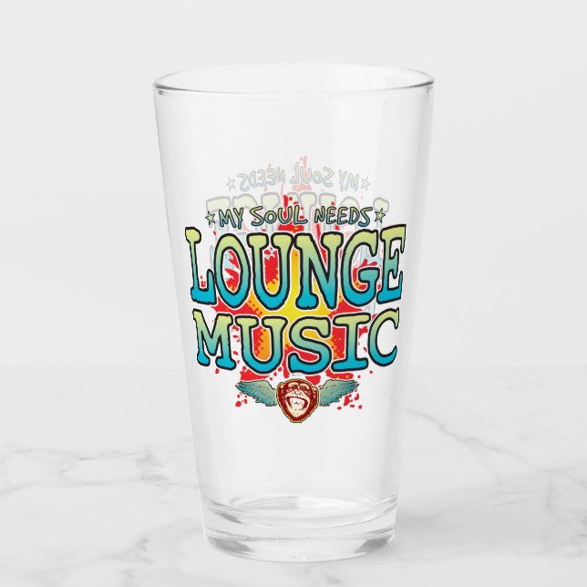 Lounge Music Soul Glass Tumbler (Vorderseite)