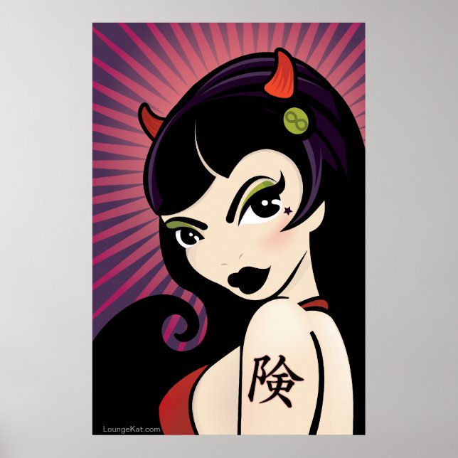 LoungeKat Poster: Devil Girl Poster (Vorne)