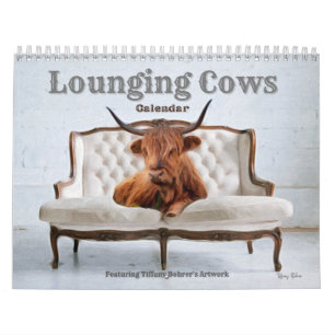 Lounging Kühe Kalender nach Tiffany Bohrer