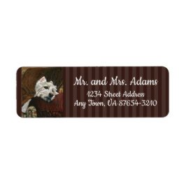 Lounging Westie auf Sofa