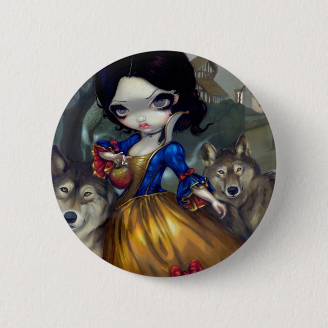"Loup-Garou: Blanche Neige" Knopf Button (Vorderseite)