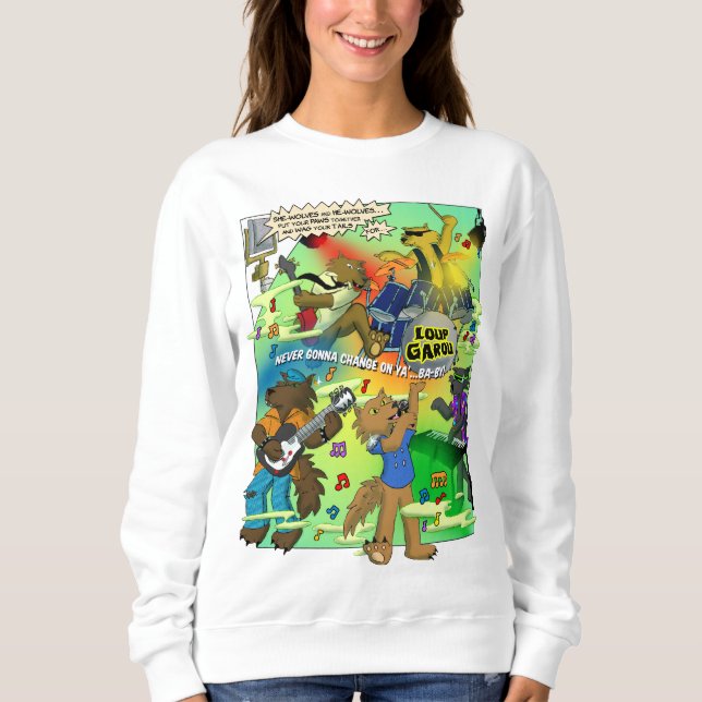 LOUP GAROU Damen-Sweatshirt Sweatshirt (Vorderseite)