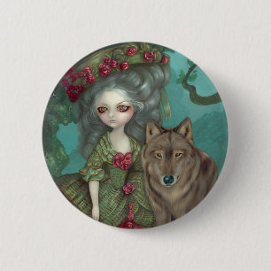 "Loup-Garou:  La Foret" Knopf Button