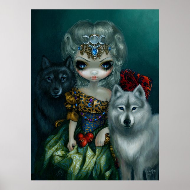 Loup-Garou La Grande Prêtresse ART PRINT Wolf Poster (Vorne)