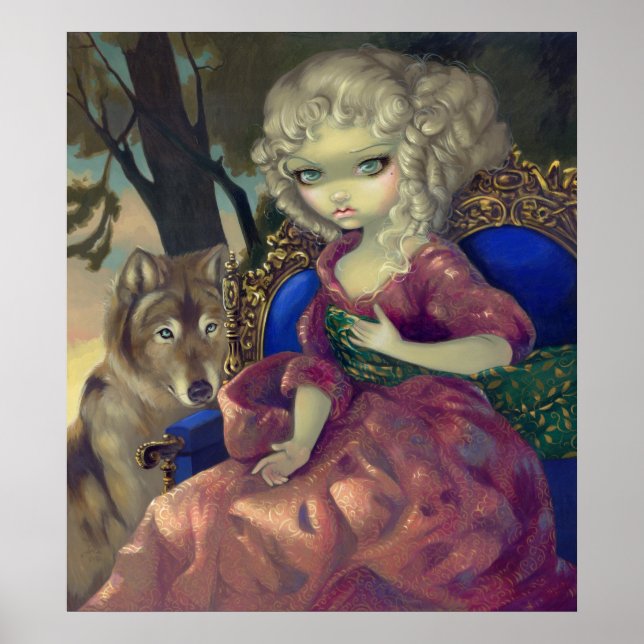 Loup-Garou: L'Aube ART PRINT gothischer Rokoko Wol Poster (Vorne)