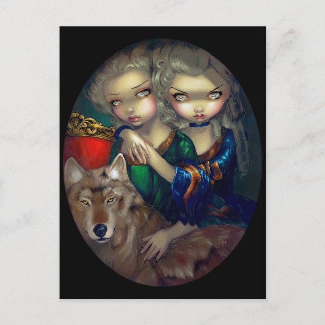 "Loup-Garou:  Les Jumeaux" Postkarte (Vorderseite)