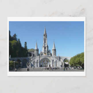 Lourdes - Basilica - Basilika - Frankreich Postkarte