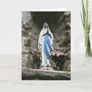 Lourdes-Bild-leere Karte