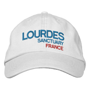 Lourdes France Sanctuary Hat Bestickte Kappe