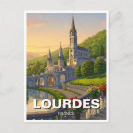 Lourdes France Travel Postkarte