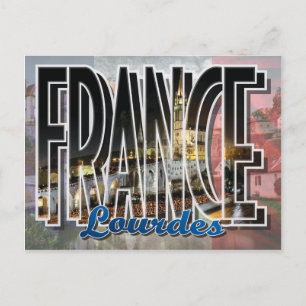 Lourdes, Frankreich Postcard Postkarte