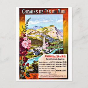 Lourdes, Frankreich, Vintage Reise Postkarte