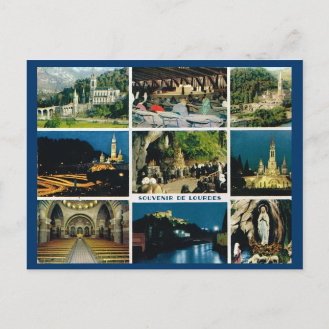 Lourdes, Multiview Postkarte (Vorderseite)