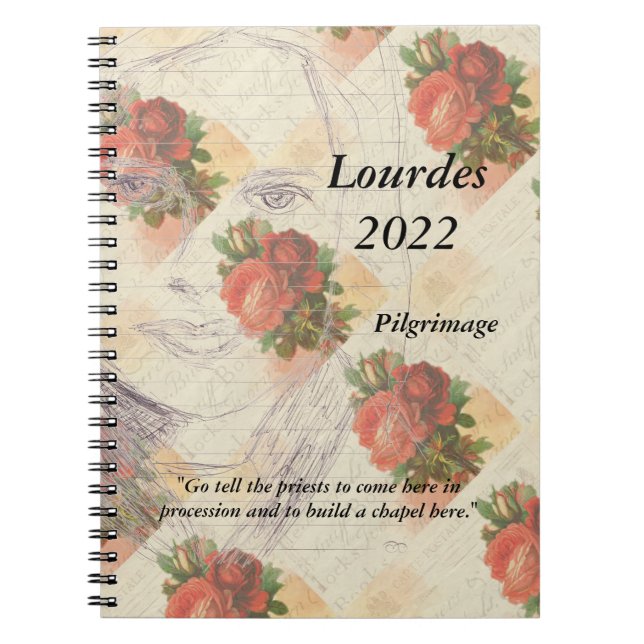 Lourdes Pilgrimage 2022 Notebook Notizblock (Vorderseite)