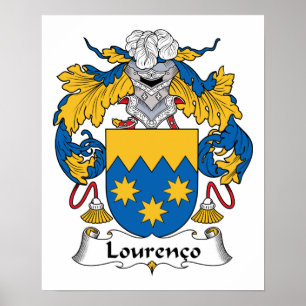 Lourenco Familienwappen Poster