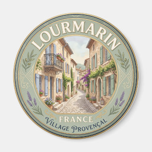 Lourmarin Dorfallee Frankreich Magnet