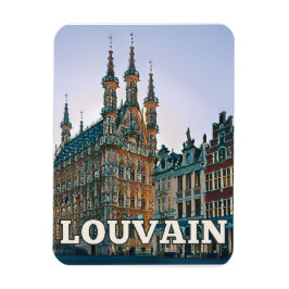 Louvain Belgien Foto von Vintage Magnet