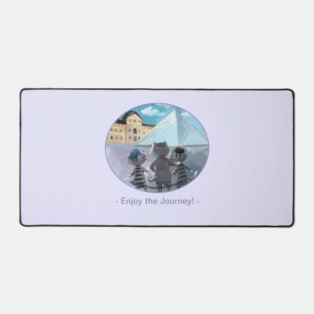 Louvre Desk Mat - Genießen Schreibtischunterlage (Vorderseite)