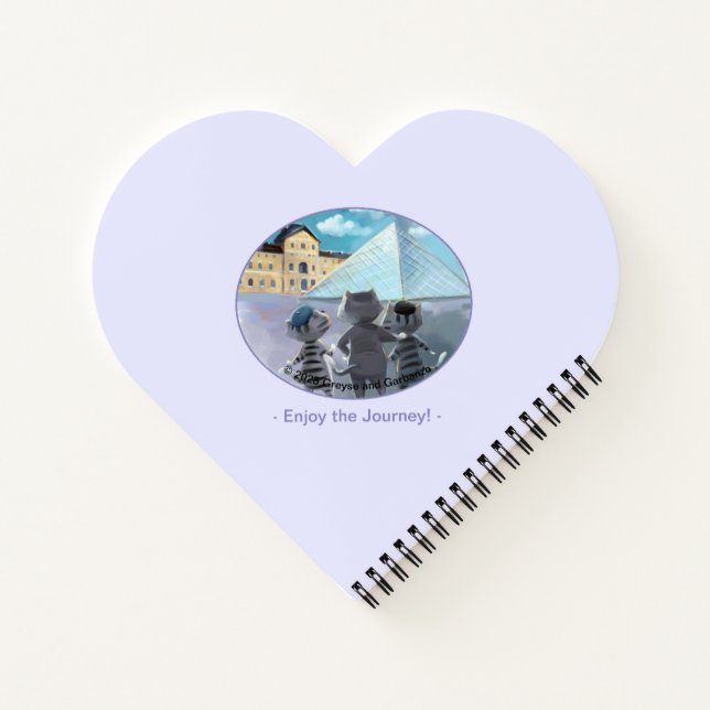 Louvre Heart Shaped Notebook - Genießen Notizbuch (Rückseite)