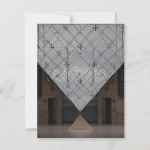 Louvre Invertierte Pyramide - Innenansicht Postkarte