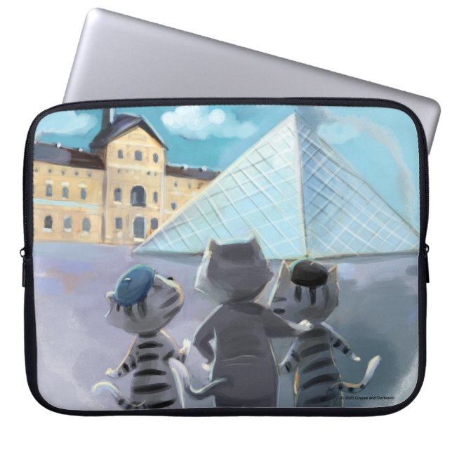 Louvre Laptop Sleeve (verschiedene Größen) (Vorderseite)