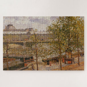 Louvre, Morning, Sun, Quai Malaquais - Pissarro Puzzle