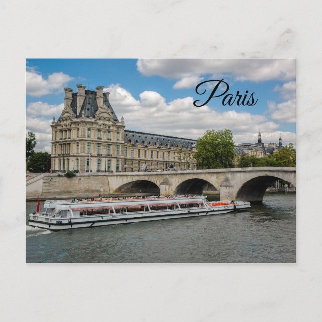 Louvre Museum in Paris Postkarte (Vorderseite)