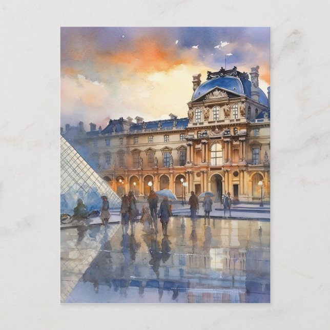 Louvre Museum Paris Art Postkarte (Vorderseite)