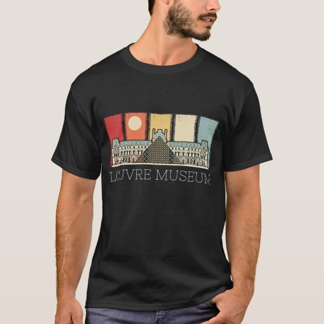 Louvre Museum Paris Frankreich Kunst, Dichtung T-Shirt (Vorderseite)