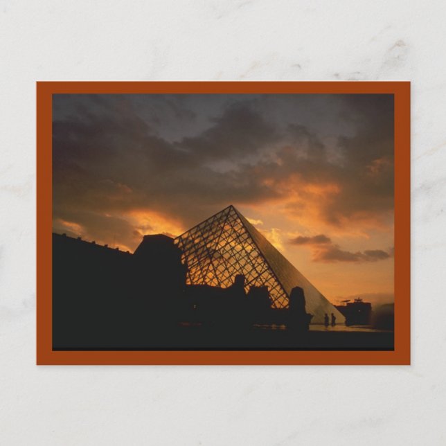 Louvre Museum Paris Postkarte (Vorderseite)