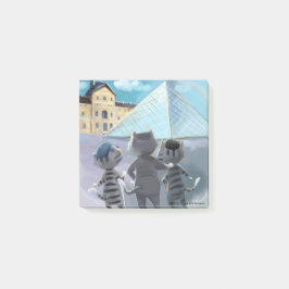 Louvre Notes 3" x 3" Post-it Klebezettel