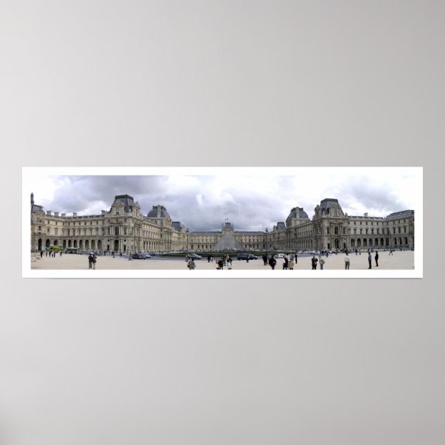 Louvre Panoramic Poster (Vorne)