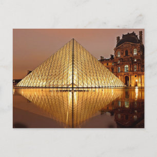 Louvre, Paris, Frankreich Postkarte