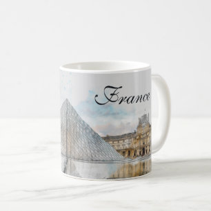 Louvre Paris, Frankreich Vintag Art Kaffeetasse