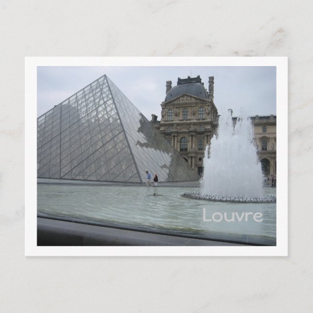 Louvre Postkarte (Vorderseite)