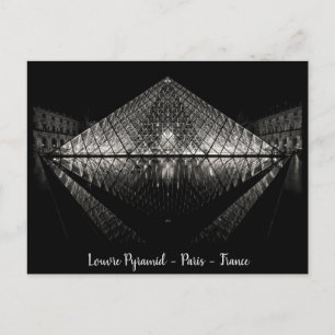 Louvre Pyramid, Paris, Frankreich Postkarte