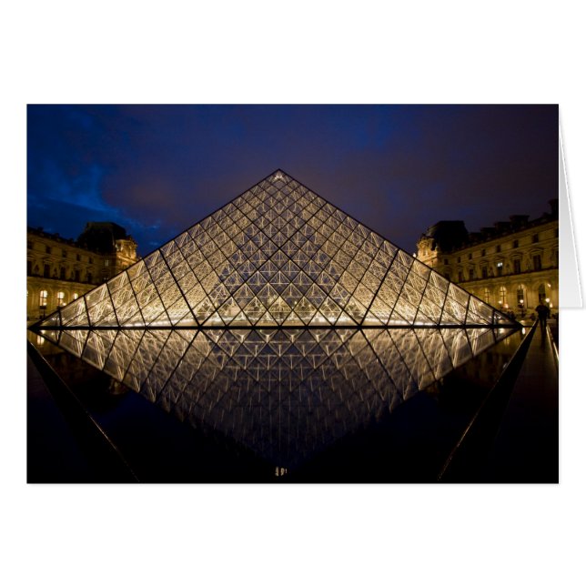 Louvre Pyramid vom Architekten I.M. Pei bei (Vorderseite (Horizontal))