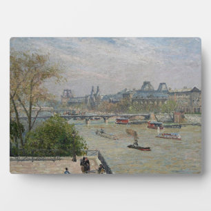 Louvre, Spring Camille Pissarro Fotoplatte