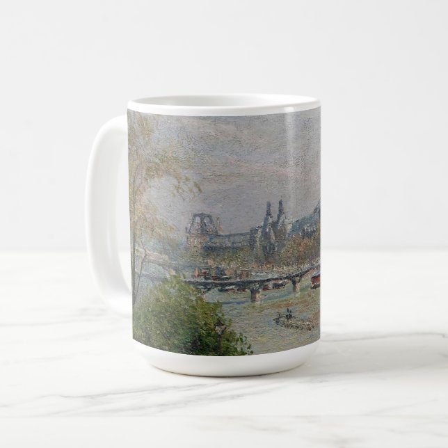 Louvre, Spring Camille Pissarro Kaffeetasse (Vorderseite Links)