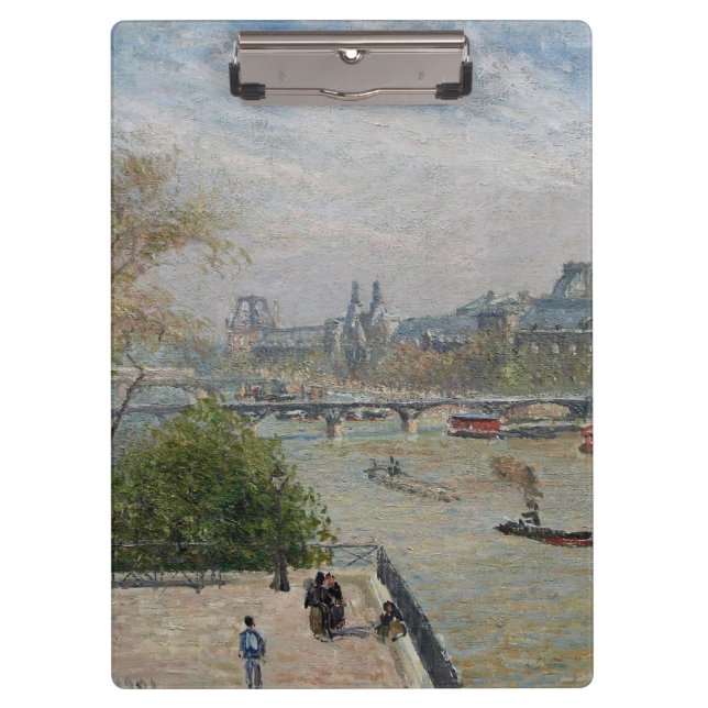 Louvre, Spring Camille Pissarro Klemmbrett (Vorderseite)